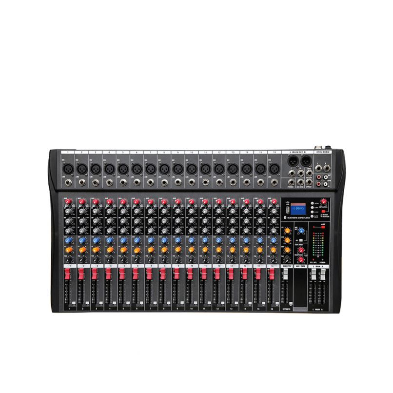 12 Channel Bluetooth Digital Microphone Sound Mixer Console Professional Karaoke Audio Mixer Amplifier with USB