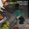 Garden Tool Set, 9-Piece Heavy Duty Gardening kit with Tool Bag, Gift for Men Or Women Garden Gloves Shears Weeder Rake Shovel Trowel Sprayer Outdoor Hand Tools