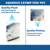 Aqueous Flopping Fish Cat Toy Catnip Toys for Cats Plush Interactive Cat Toys Realistic Simulation Electric Fish for Cats Wagging Fish Cat Kicker Toys for Chewing