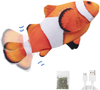 Potaroma Electric Flopping Fish 10.5", Moving Cat Kicker Fish Toy, Floppy Fish Animal Toy for Small Dogs, Wiggle Fish Catnip Toys, Motion Kitten Toy, Plush Interactive Cat Toys for Cat Exercise