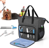 Teamoy Pet Grooming Tote, Dog Grooming Supplies Organzier Bag for Grooming Shears, Deshedding Tool, Towels, Shampoo and More