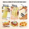 BANKKY Pasta Maker Attachment for Kitchenaid Mixer,Pasta Machine Attachment with Noodle Lattice Roller,Spaghetti Cutter ,Pasta Roller Attachment with 8 Thickness Settings