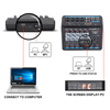 4 6 Channels Sound Mixing Console Portable Audio Mixer Bluetooth USB Record 48V Phantom Power for PC Laptop Speaker Headphone
