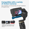 INKEE Falcon Gimbal Stabilizer for Action Cameras,Handheld 3-Axis Video Stabilizers with Tripod Anti-Shake Wireless Control Vertical/Horizontal Time-Lapse Shooting for GoPro 10/9/8/7/6/5 OSMO Insta360