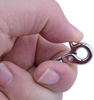 pranovo 5 Pack Metal Hook Belt Clip Door Lock for Pet Birds Cage, Prevent Claw Trigger Open