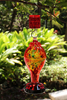 AMAURAS Red Glass Ant Moat for Hummingbird Feeder
