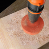 Antetek 155mm/6-1/8 inch Hole Saw, 1-3/16" Cutting Depth HSS Bi-Metal Hole Drilling Cutter with Hole Saw Mandrel and Hex Key for Wood Cornhole Boards Metal Plastic Fiberboard