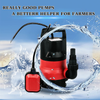 Sump Pump 1/2HP Clean Dirty Water Submersible Pump 400W Pump for Swimming Pool Drain (Red)