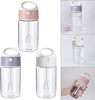 yotijay 3pcs Electric Shaker Bottle 450ml for Protein Mix Battery Mixer Cup BPA Free
