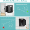 Anti-Theft Video Doorbell Door Mount, Ring Doorbell Case for Apartment Door, No Drill Mount for Ring Doorbell, Renter Friendly Ring Doorbell Holder, Fit for Most Video Doorbells Doorbell Accessories