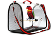 Bird Carrier for Parrot Travel Cage Bag Carriers, Lightweight Transparent Breathable Portable Outdoor Birdcages Bird Bag for Budgies, Small Bird Cages with Wood Stand
