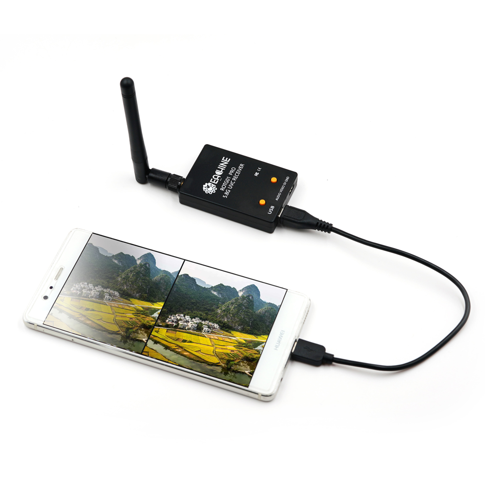 Eachine ROTG01 Pro UVC OTG 5.8G 150CH Full Channel FPV Receiver W/Audio for Android Smartphone