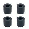Semetall 3D Printer Leveling Parts,3D Printer Accessory Silicone Heat Bed Leveling Column Mounts Heat-Resistant Silicone Buffer,4 Pack Black