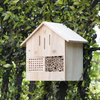 TZSSP Bee House Hotel Butterfly Houses Outdoor Multi Luxurious Wooden Insect Hotels Large Size 14.2" 12.2" 5.6"