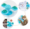 senyouth 3 PCS Chewing Cat Toy Sets, Rotatable & Luminous, Chewable and Massage, Fun Interactive Kitten Toys Including Realistic Swing Fish, Windmill Turntable with Bell, Organic Catnip