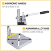 Benchtop Drill Press, Drill Workbench Repair Tool Clamp Universal Bench Clamp Drill Press Stand Workbench Repair Tool for Drilling Collet Workshop, Single Hole Aluminum Base