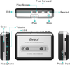 Updated Cassette to MP3 Converter, USB Cassette Player from Tapes to MP3, Digital Files for Laptop PC and Mac with Headphones from Tapes to Mp3 New Technology,Silver z18