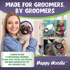 The Original Happy Hoodie for Dogs & Cats - Since 2008-2 Pack (1 Small, 1 Large) - The Grooming and Force Drying Miracle Tool for Anxiety Relief & Calming Dogs
