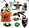 TOTARK Cat Halloween Costumes, Cat Apparel Include Bat Wings for Cat Only with Halloween Cat Bandana, 6 Pcs