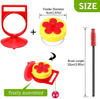 10 Pieces Handheld Hummingbird Feeders, Hand Feeders Suction Cup Mini Hummingbird Feeders, Window Bird Feeders with Perch Cleaning Brush for Outdoors