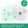 WiFi Extender 1200Mbps. WiFi Booster. 2.4 and 5GHz Dual-Band WiFi Repeater. One-Key WPS Settings. Ethernet Port. Wide Coverage, Connecting to The InternetWifi extends to Smart Home and Alexa Devices