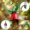 Hummingbird Feeders for Outdoors, Metal Humming Birds Houses for Courtyard Outside Hanging, Art Flower Design Attracts More to Rest, Best Gifts for Bird Lovers