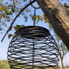 Soapow Hanging Mesh Ball Bird Feeder Seed Ball Wild Bird Feeder Metal Rust Resistant for Garden Backyard