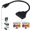 HDMI Splitter Adapter Cable HDMI Male 1080P to Dual HDMI Female 1 to 2 Way HDMI Splitter Adapter Cable for HDTV HD, LED, LCD, TV