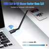 1200M USB WiFi Adapter TEROW 5DBI Wireless Network Card Dual Band 2.4G/300M 5G/867M Gigabit Network Card with USB3.0 for pc Gaming Wireless WiFi Receiver Compatible with Windows/Linx/Mac