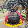 Solar Hanging Wild Bird Feeder | Beetle Shaped Pet Feeder | Sturdy & Durable, Large Capacity Metal Hanging Feeder for Outdoor, Garden & Patio Decoration - Makes an Excellent Gift for Bird Lovers
