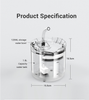 1.8L Pet Water Dispenser Filter Automatic Circulation Water Pet Fountain 2 Water Flow Modes 6° Slope Design Ultra Silent Pump