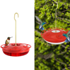 Hummingbird Feeders for Outdoors,Saucer Humming Feeder,Hanging Bird Feeders for Outside Garden Yard Decoration,Easy to Clean and Refill,Leak-Proof
