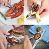 Ajmyonsp Crab Leg Crackers and Tools Nut Cracker Set - 8Piece Lobster Crackers and Picks Set, Seafood Crackers & Forks Dishwasher Safe