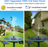 NVRGIUP 3W Solar Fountain Pump for Bird Bath, 2021 Latest Upgraded Pluggable Solar Garden Fountain With 7 Kinds of Sprayers, Perfect for Outdoors, Pool, Patio, Yard, Swimming Pool, Fish Tank and Pond