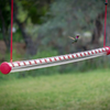 Muicook Hummingbird Feeders for Outdoors Hanging Pole Small-Aperture Long-Tube Bird Feeder with Rest Pole,Bird Feeder for Outdoor Garden Farm (15.75)