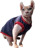 KICLARO Hairless Cat Cute Breathable Summer Cotton T-Shirts Vest Sleeveless Pullover Pet Clothes,Round Collar Kitten Shirts, Cats & Small Dogs Apparel