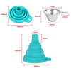 Sunhokey 3D Printer Accessories Parts Silicone Foldable Collapsible Funnel Stainless Steel UV Resin Filter Cup for Pouring Resin Back Into Bottle for ANYCUBIC Photon Sparkmaker Kelant Orbeat D100