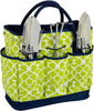 Picnic at Ascot Gardening Tote with 3 Stainless Steel Tools- Designed & Assembled in the USA