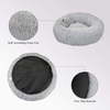 Qucey Dog Cat Bed Soft Comfortable Faux Fur Donut Cuddler, Self-Warming Fluffy Dog and Cat Calming Cushion Bed with Non-Slip Bottom for Joint-Relief and Improved Sleep