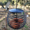 YUNHE Hanging Wild Bird Feeder Outdoor Garden Weatherproof Metal Spiral Feeding Tool Wild Bird feeders for Outdoors