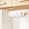 NearMoon Paper Towel Holder Under Cabinet, Premium Thicken Space Aluminum Paper Towel Roll for Kitchen Wall Mounted Self Adhesive Vertically or Horizontally (Gold)