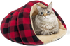 Cuddle Cave Pet Bed Sleep Zone Cosy Warm Covered Hooded Pouch Sleeping House for Cats and Small Dogs