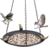 Kimdio Bird Feeder for Outside, Bird Baths for Outdoors, Feeders Hanging Tray, Seed Tray for Hanging, Outdoor Garden Backyard Decorative Great for Attracting Pet Hummingbird Feeder