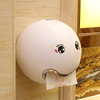 Cute Eyes Stickers Portable Cute Durable Wall Mounted Bathroom Paper Roll Holder Tissue Box