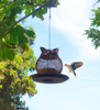 Hanging Bird Feeders for Outside,Finch Parrot Cardinal Metal Bird Feeder,Cat Shape Mesh Wild Bird Feeder for Yard Garden Deco-7.5in