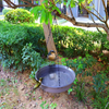 12 Inch Hanging Bird Bath, Bird Feeder Bird Drinking with Hook and Chain for Outdoor Garden Yard Patio