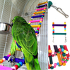 Bird Parrot Toys Ladders Swing Chewing Toys Hanging Pet Bird Cage Accessories Hammock Swing Toy for Small Parakeets Cockatiels, Lovebirds, Conures, Macaws, Lovebirds, Finches