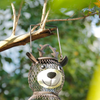 Outdoor Wild Bird Feeder, Heavy Duty Metal Mesh Bird Feeders Hanging for Outside Garden Yard Decoration (Reindeer)