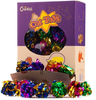 Chiwava 45PCS 1.6'' Mylar Balls Cat Toy Shiny Crinkle Ball Kitten Crackle Lightweight Play Assorted Color