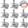 8 Pieces 3D Printer Glass Bed Clips Clamps Compatible with Ender 3/3 Pro, Ender 5/Plus, CR-20 PRO, CR-10S Pro, Adjustable Stainless Steel 3D Printer Fix Glass Bed Clips 3D Printer Accessories